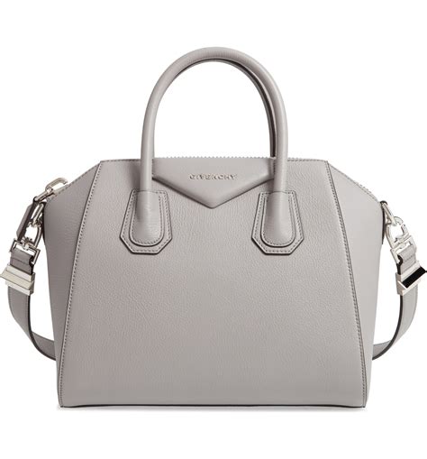 givenchy antigona medium leather satchel in pearl grey|small antigona soft leather satchel.